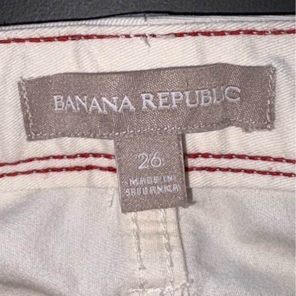 Women’s Banana Republic White Jeans Size 26 - Picture 3 of 8
